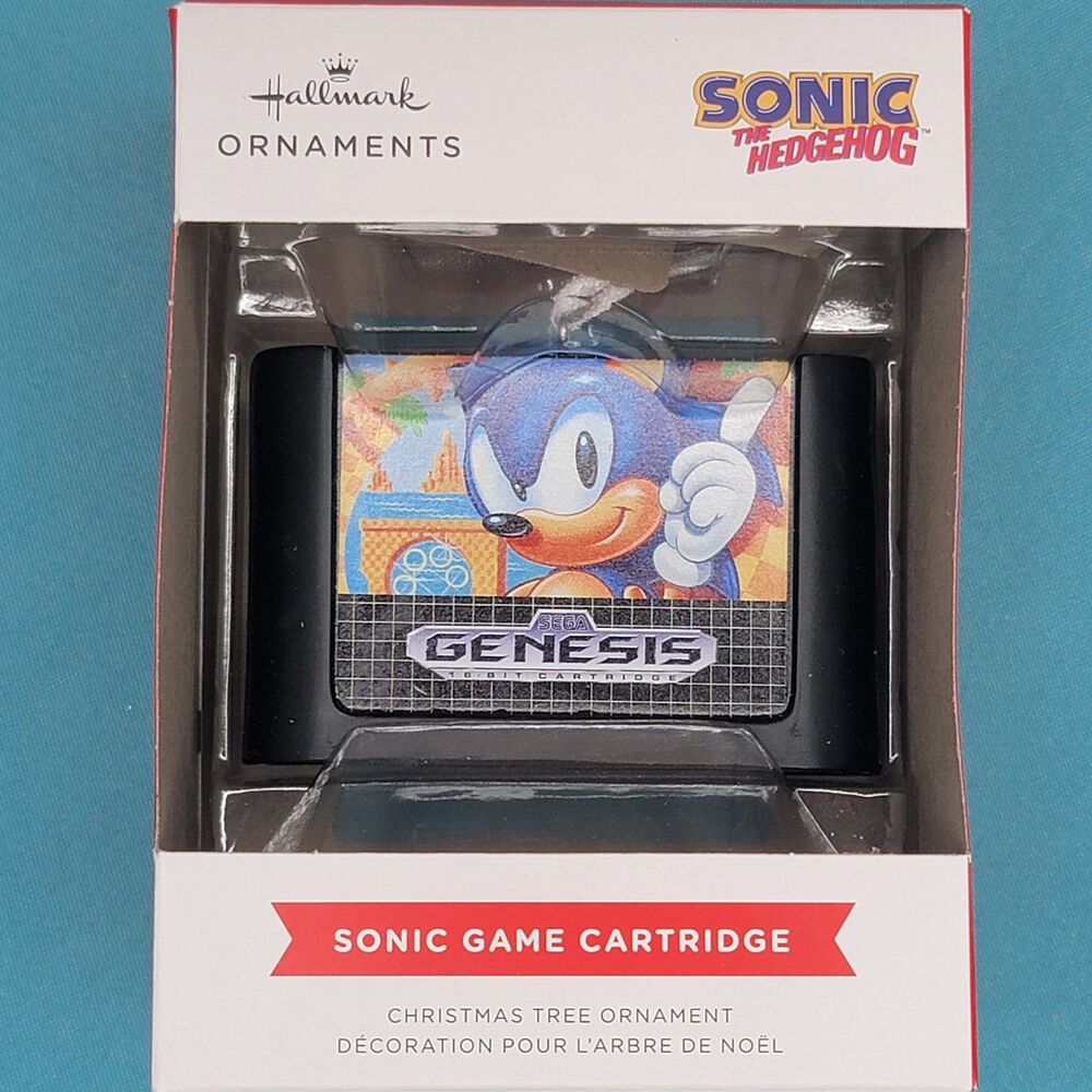 Hallmark Sonic The Hedgehog Game Cartridge Christmas Ornament